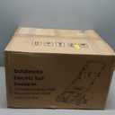 Electric Artificial Turf Sweeper 16” Artificial Grass Sweeper Vacuum with 45L Collection Bag 5 Height Adjustment Foldable Turf Power Broom for Artificial Grass Cleaning