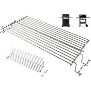67027 Top Grill Warming Rack for Weber GS4 Spirit I & II 300 Series E310, E320, E330, EP310, S310, S320, S330 Grills (2013-2017), Raised Hanging Rack for Webber Spirit II GS4 Part, Stainless Steel (21.6L X 9.5W)