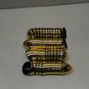 24 Pcs 3.1" Large Golden Plastic Easter Eggs Empty Fillable Easter Basket Stuffers Perfect for Surprise Egg Hunt Game Shiny Metallic Gold Egg Shells for Filling Treats Filler Kids Party Favor Prize