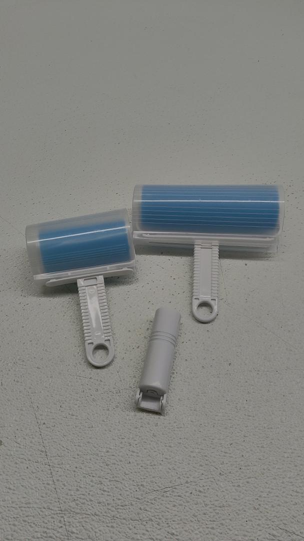 Clean lint and pet hair the easy way. A money-saving set of super sticky rollers that are totally reusable.