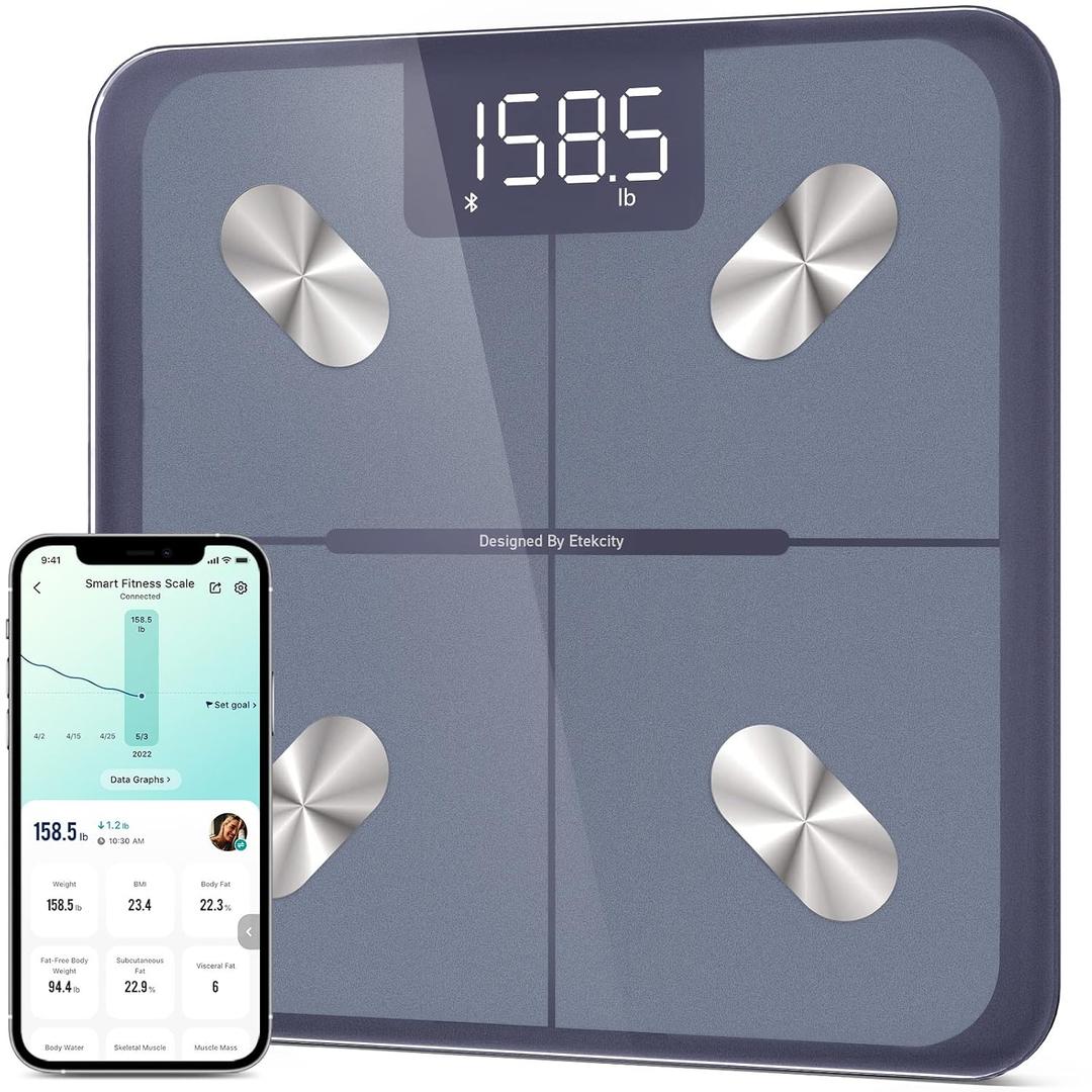 Etekcity ESF-551 Smart Fitness Scale Digital Bathroom Fat Monitor - Bluetooth