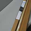 BlastHome Non-Adjustable Luxury Curtain Rods for Windows, 1 Rod Set, 3 1/2 foot Fixed Length, Brushed Gold