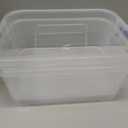 9 Quart Clear Storage Latch Bins with Lids/Handle, Plastic Clear Stackable Box, 9-Liter (2 Pack)