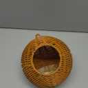 ZENFUN Steel Frame Bird Nest for Cage, Washable Small Bird Bed Chewproof with Plush Pad, Hammock Hideout Lay Eggs Parakeet Nest Sleep, Parakeet Warm Bed House Hut for Lovebird, Canary, Budgie, Finch