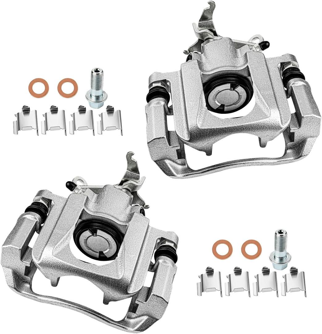 cciyu Rear Left & Right Brake Calipers Assembly w/Bracket 18B5177 18B5176 2009 2010 2011 2012 For Dodge For Journey