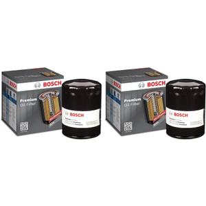 BOSCH 3300 Premium Oil Filter With FILTECH Filtration Technology - Compatible With Select Chevrolet, Ford, Honda, Infiniti, Kia, Mazda, Mercury, MG, Nissan + More (Pack of 2)
