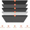 SUPLABEL-Rear Brake Pads Compatible with Cadillac CTS SRX Chevrolet Camaro Saab 9-4X, Ceramic Brake Pads w/Hardware Replacement