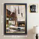 ROLOVE 23x34 Inch Antique Black and Gold Mirror for Wall, Ornate Baroque Decorative Mirror, Rectangle Vintage Wall Mirror for Fireplace & Entryway, Bathroom, Shatterproof Glass, Waterproof Frame