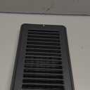 Heavy Duty Steel Floor Vent with Beautiful Black Matte Finish. Fits in 4 x 8 Duct Opening. Overall Dimension is 5.75 in Wide x 9.75 in Long.