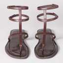 The Drop Women's Casper Gladiator Thong Ankle Sandal (9, Mahogany)