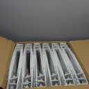 SUQJOY Durable 3 Ring Binders 1 Inch 36 Pack Bulk, Clear View Binders Bulk Three Ring Binders PVC Free, Fit for 8.5x11 inches for School or Office Supplie(White