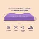Purple Ultimate Seat Cushion | Pressure Reducing Grid Designed for Ultimate Comfort | Designed for Gaming | Made in The USA