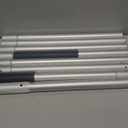 POOLAZA Pool Pole Dual-Handle, Anodized Aluminum Pool Skimmer Pole, Detachable & Telescopic Pool Pole Up to 10.5 Ft, Portable Pool Poles for Cleaning, Suitable for Pool Skimmer, Vacuum Head, Brush Etc.