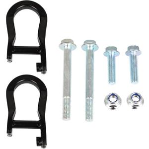 2PCS Front Tow Hooks Car Tow Hook Ring Lower Bumper Trailer Tow Hooks Ring Compatible with Chevrolet for Chevy Silverado 1500 2019 2020 2021 2022 (84195908 Black)