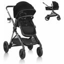 Evenflo Pivot Xpand Modular Travel System with LiteMax Infant Car Seat (Ayrshire Black)