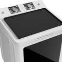 Dryer Top Protector Mat - Silicone Dryer Cover for The Top - 25" x 19" Waterproof Non-Slip Washable - Top Cover Pad for Kitchen Laundry 1 Piece Black