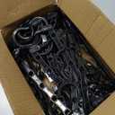 24 Pack Hangers Space Saving Magic Space Saver Storage Smart Plastic Clothes Hanger Organizer Closet Organizers and Storage for Closet Wardrobe Apartment College Dorm Room Essentials, Black