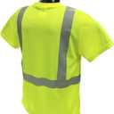 Radians ST11B Type R Class 2 Short Sleeve Black Bottom T-Shirt - Orange/Black - Size 2X (XXL)