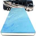 FoamRush 6-Inch Bunk (34" x 75") Mattress Gel Memory Foam RV Mattress Replacement, Medium Firm, Comfort, Pressure Relief, Made in USA, Travel Camper Trailer Truck, Cover Not Included