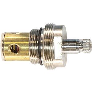 DANCO Hot Stem for 2-Handle Kohler Tub and Shower Faucets, 6N-7H, Brass and Chrome, 1-Pack (17017)
