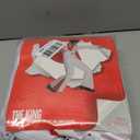 Morph Vegas Rockstar Costume With Wig + Glasses, Adult Men Disco Costume Mens 50s Jumpsuit Halloween Costumes For Men (Large)