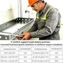 2 Pack Floating Bench Invisabolt Mounting System - Concealed Load-Bearing Bolts for Adjustable Floating Shower Benches