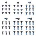 ohhunt 60 Pcs 6-32x5.5mm/5mm/8.55mm/9.5mm/10.8mm/12.3mm Alloy Steel Flat Head Screw for Red Dot Sight