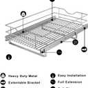 Pull Out Cabinet Organizer, (11"W x 20" D), Soft Close Pull Out Cabient Drawer, Slide Out Cabient Organizer for pot and pan Kitchen Base Cabinet, Pantry Organization, Bathroom, Wire Basket