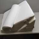 BIEEZZK Wedge Pillow Set for After Surgery, Wedge Pillow for Acid Reflux, Bed Wedge Pillow with Adjustable 9&12inch for Headboard,Sleeping, Orthopedic Memory Foam for Neck&Back Support, White/Grey