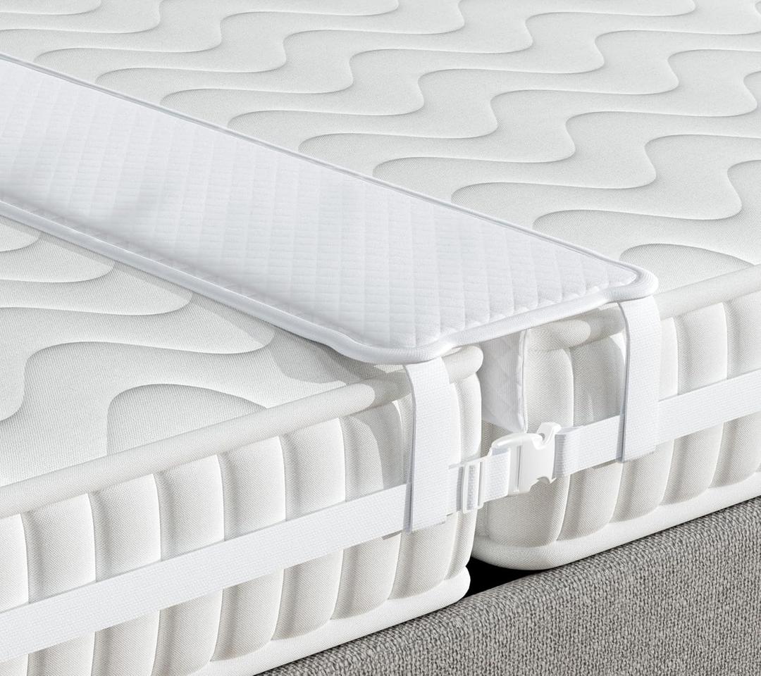 10 Wide Bed Bridge Twin to King, Split King Gap Filler for Adjustable Bed, Twin to King Bed Converter with Adjustable Strap, Seamless Comfort Bed Gap Filler for King Bed