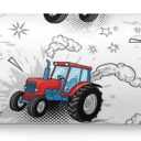 Kids Body Pillow Cover with Zipper Monster Truck Bedding Long Pillow Case for Body Pillows Colorful Vehicle Soft 20x54 Inches Body Pillowcase for Boys Bedroom Decor