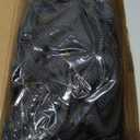 Flexi Hose Lightweight Expandable Garden Hose, 50FT - Retractable Garden Hose, Water Hose - No-Kink Flexibility, 3/4 Inch Solid Brass Fittings and Double Latex Core (Black)