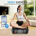 Vibration Plate Exercise Machine,Vibration Plate for Lymphatic Drainage Power Vibration Plate Machine Support 450 Lbs 250 Adjustable Speeds,Vibrating Plate Shake Plate Weight Loss