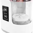 Makeup Brush Cleaner Machine, High-Speed 850RPM Cleaning, 2H/5H Timer, Portable Makeup Brush Cleaner, Easy Disassembly, Quick Dry, for Travel, Everyday Use, Professional Beauty Routine