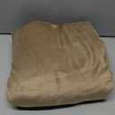 H.VERSAILTEX Rich Velvet Stretch 2 Piece Cover Chair Slipcover Sofa Cover Furniture Protector Couch Soft with Elastic Bottom Chair Couch Cover with Arms Width Up to 49 Inch(Chair,Camel)