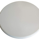 Dining Table Turntable - Round Rotating Serving Plate,Solid Wood Rotating Tray for Dining Table, 13.5inch, White
