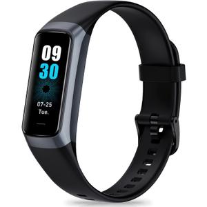 Fitness Tracker with Step Counter/Calories/Stopwatch, Activity Tracker, Health Tracker with Heart Rate Monitor, Sleep Tracker,1.10''AMOLED Touch Color Screen, Pedometer Watch for Women Men