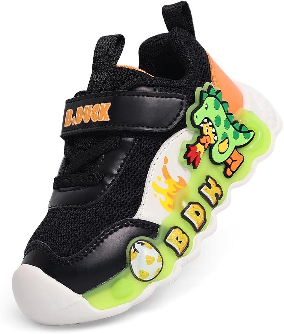 BDUCK+ Toddler Shoes for Girl and Boy Kids Shoes Toddler Sneakers Girls Shoes [Cute Cartoon Duck] Toddler Running Shoes Toddler Sneakers for Toddler/Little Kid Shoes Size 7.5C
