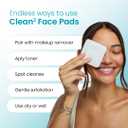 Clean Skin Club Clean Blemish Control Face Pads Extra Large Dual-Sided Face Pads for Blemish-Prone Skin, 100% Bio-Based, Dermatologist Approved, 60 Count