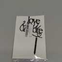 Love You More Wedding Cake Topper, Black Acrylic Cake Decoration for Wedding Engagement Decoration Anniversary Party Supplies