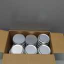 4 oz Tins with Lids, 30 Pack 4oz Tins Wide Mouth Aluminum Tin Cans, Durable Salve Containers Round Metal Tin with Lid,Candles or Salve(Silver)