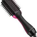 REVLON One-Step Volumizer Hair Dryer and Styler, Improved Motor for Less Frizz, More Shine, and Reduced Heat Damage for Salon Style Round Brush for Blowout, Black