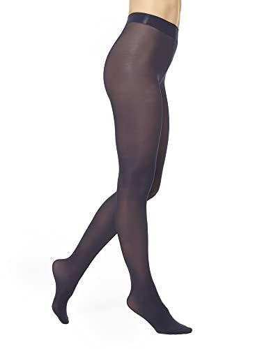 HUE Women’s Opaque Sheer to Waist Tights, Navy, 2