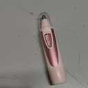 Ear and Nose Hair Trimmer Clipper - 2025 Professional Painless Eyebrow & Facial Hair Trimmer for Men Women, Battery-Operated Trimmer with IPX7 Waterproof, Dual Edge Blades for Easy Cleansing Rose Pink