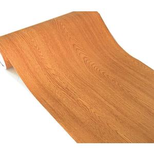 UPREDO Brown Wood Grain Adhesive Paper Wall Paper Vinyl Funitures Dresser Drawer Cabinet Sticker (15.8X197inch(16.4ft), Brown)