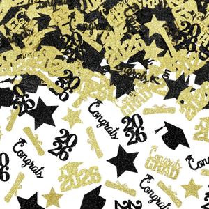 200Pcs 2026 Graduation Table Confetti Gold Graduation Confetti 2026 for Tables 2026 Graduation Party Table Decorations Gold