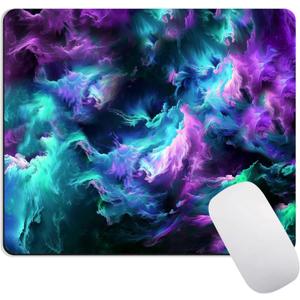 Dazzling Space Mouse PadGaming Mousepad with Non-Slip Rubber Base, Keyboard Mouse Mat Desk Pad for Wireless Mouse Desk Accessories