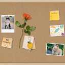 DAHAPYBOO Cork Board Bulletin Board,24x18 Cork Board for Office with Pin Oak Wood Boards,Message Board or Vision Board Decoration.
