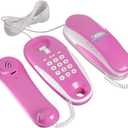 Kids' Play Phone with Real Ring Sounds, Pretend Play Telephone, 23 ft Ultra-Long Phone Line for Chatting and Learning, Toddler Communication Skill Toys, Gift