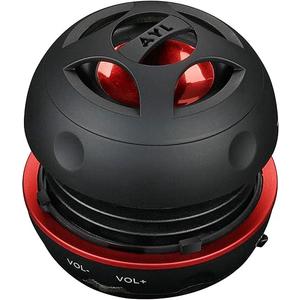 AYL Portable Bluetooth Speakers Mini Speaker, Ideal Beach Accessories, Unisex Gifts, Black, Perfect for Laptop, MP3, iPhone, iPad, Parlante, Gender Neutral Gifts for Adults with 3.5mm Aux Input